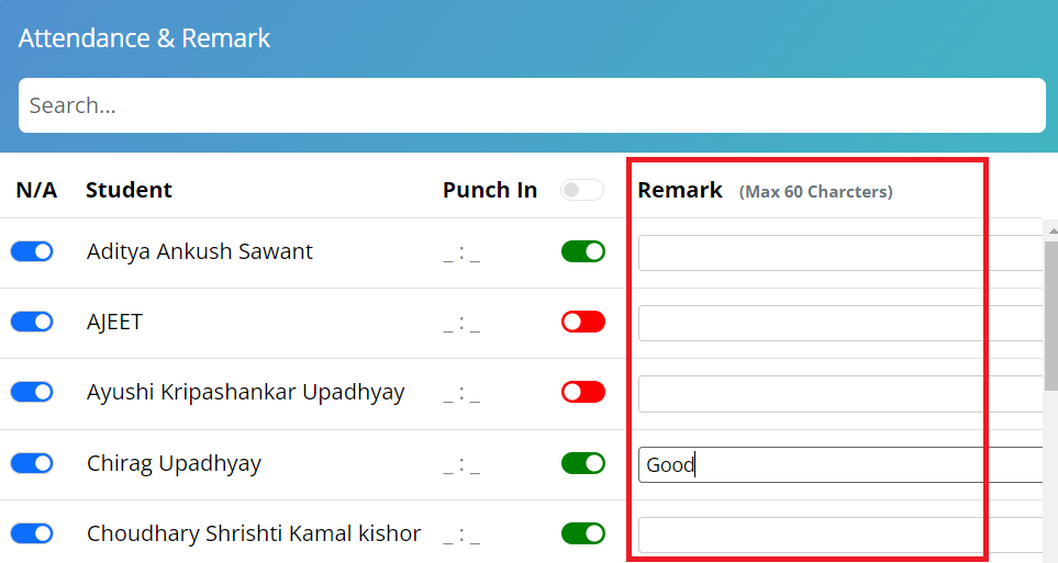 Remark Field