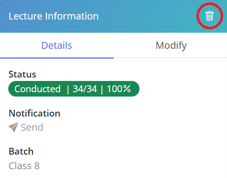 Delete Lecture